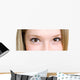Eyes Young Caucasian Girl Wall Mural