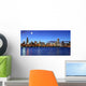 Chicago skyline under the moonlight Wall Mural