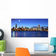 Chicago skyline under the moonlight Wall Mural