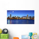 Chicago skyline under the moonlight Wall Mural