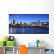 Chicago skyline under the moonlight Wall Mural