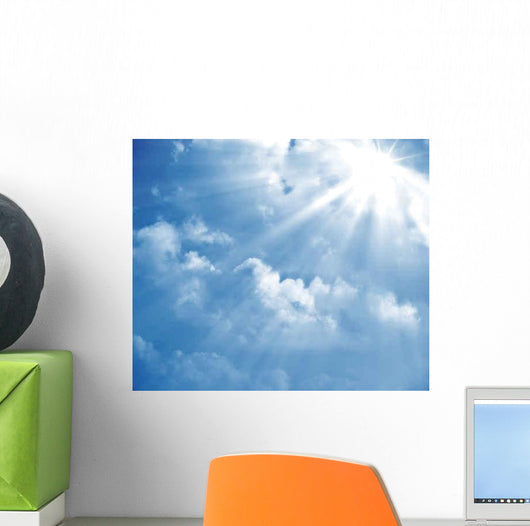 Blue Sky Sun Ray Wall Decal