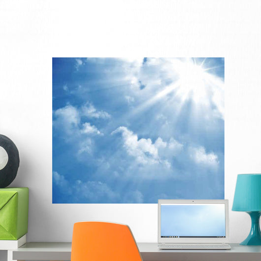 Blue Sky Sun Ray Wall Decal