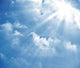 Blue Sky Sun Ray Wall Decal