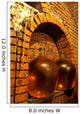 demijohn in wine cave Wall Mural