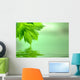 Lime Green Leaves Wall Mural