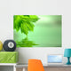 Lime Green Leaves Wall Mural