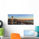 Seattle Panorama Skyline Sunset with Wall Decal