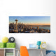 Seattle Panorama Skyline Sunset with Wall Decal