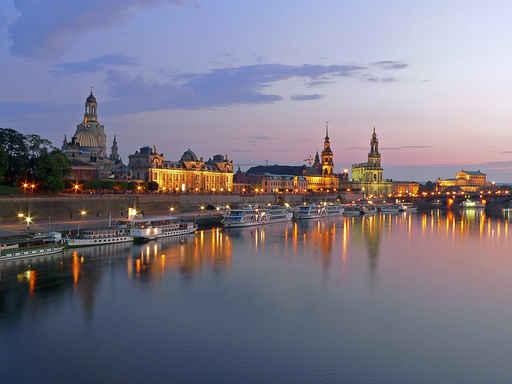 Dresden Blue Hour Wall Decal