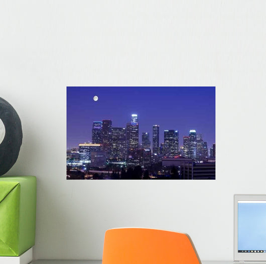 Los Angeles Skyline under Wall Decal