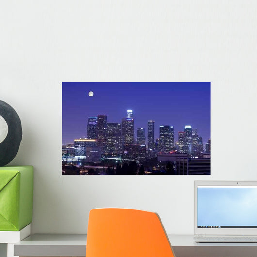 Los Angeles Skyline under Wall Decal