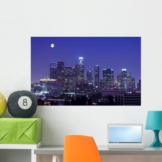 Los Angeles Skyline under Wall Decal