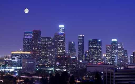 Los Angeles Skyline under Wall Decal