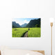 Rice Fields and Mountains Wall Decal