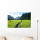 Rice Fields and Mountains Wall Decal