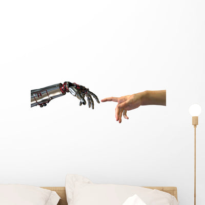 Birth Artificial Intelligence Wall Decal Sticker Set shown on a wall