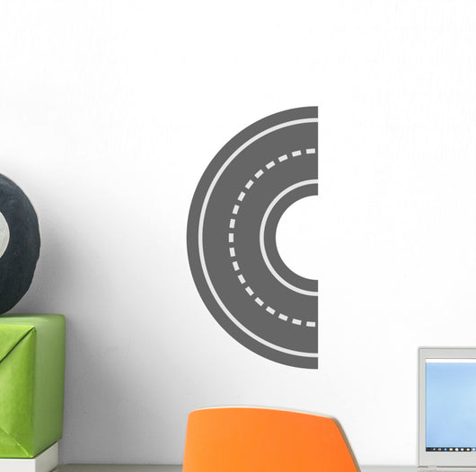 Half Moon City Road Wall Decal