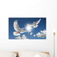 Two Flying Doves Wall Mural