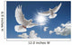 Two Flying Doves Wall Mural