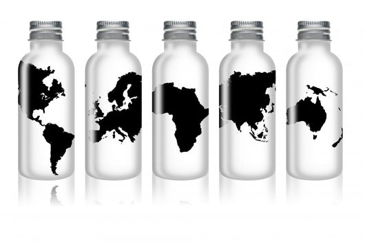 Vials 5 Continents Wall Mural