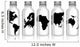 Vials 5 Continents Wall Mural