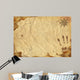 Treasure Map With Handprint Wall Mural