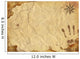 Treasure Map With Handprint Wall Mural