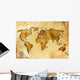 Vintage World Map Wall Mural