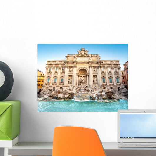 Trevi Fountain Sunrise Rome Wall Decal