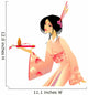 pretty geisha Wall Decal
