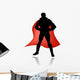 super hero silhouette vector Wall Decal