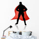 super hero silhouette vector Wall Decal
