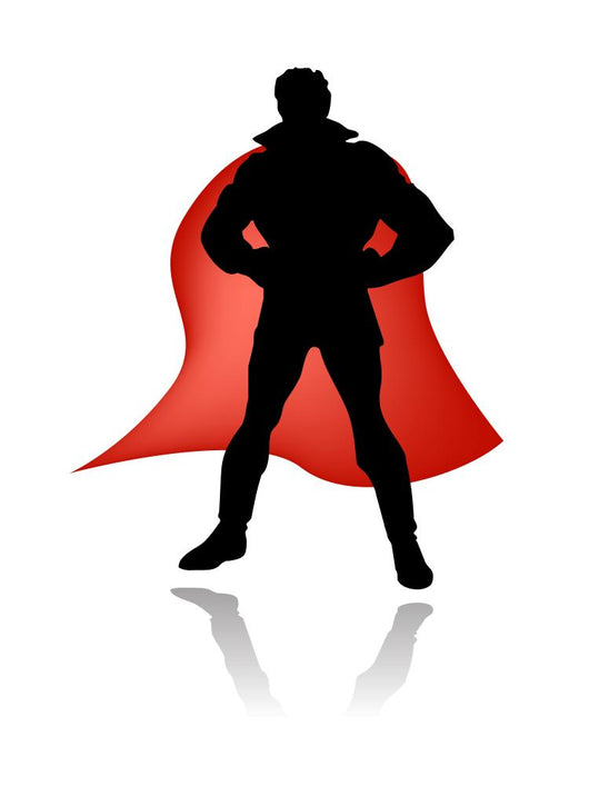 superhero silhouette cape