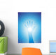 Healing hand with reiki lines Wall Mural