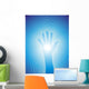 Healing hand with reiki lines Wall Mural