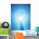 Healing hand with reiki lines Wall Mural