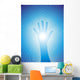 Healing hand with reiki lines Wall Mural