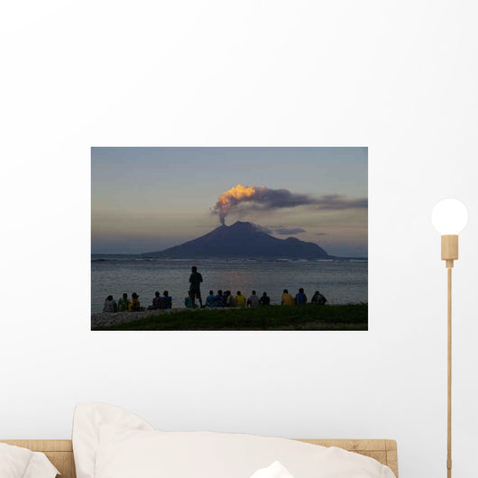Lopevi Volcano Vanuatu Outbreak Wall Decal