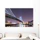 Ben Franklin Bridge at Night Philadelphia Wall Decal