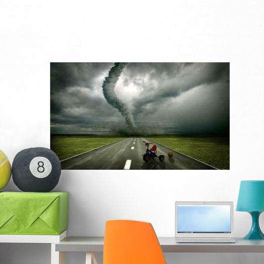 Approaching Tornado Wall Decal Design 1