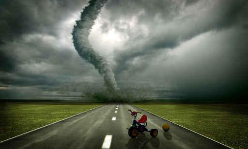 Approaching Tornado Wall Decal Design 1
