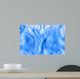 Blue Fire Isolated on White Background Wall Mural