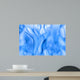 Blue Fire Isolated on White Background Wall Mural