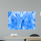 Blue Fire Isolated on White Background Wall Mural