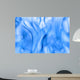 Blue Fire Isolated on White Background Wall Mural