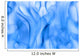 Blue Fire Isolated on White Background Wall Mural