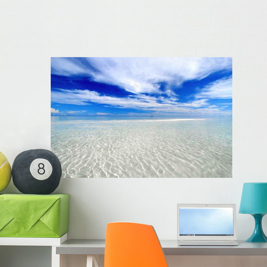 White Beach 1 Wall Decal