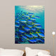 Yellow Tail Snappers Wall Mural