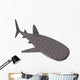 Shark Whale Cartoon Illustration Wall Decal